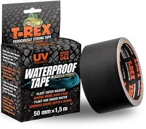 T Rex Strong Waterproof Tape Packagingand Roll PNG image