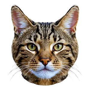 Tabby Cat Face PNG 72 PNG