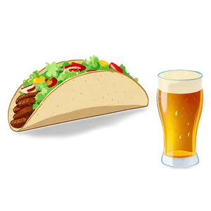 Taco And Beer Clipart PNG 50