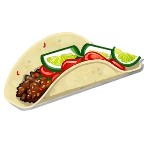 Taco And Margarita Clipart PNG 06262024
