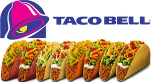 Taco Bell Logoand Tacos PNG image
