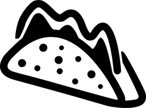 Taco Outline Graphic PNG image