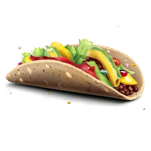 Taco Party Clipart PNG 06262024