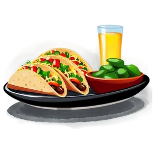 Taco Platter Clipart PNG Wol39 PNG