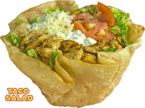 Taco Salad Delicious Meal PNG image