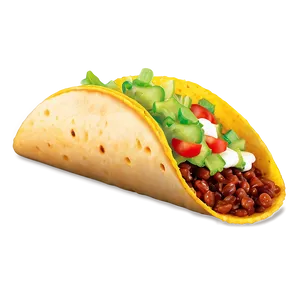 Taco Shell Clipart PNG 06262024