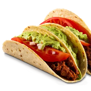 Tacos With Guacamole PNG 05232024
