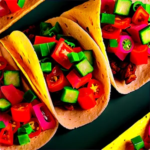 Tacos With Pico De Gallo Png 80 PNG image