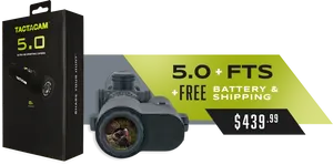 Tactacam5.0 Sporting Camera Promotion PNG