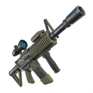 Tactical Assault Riflewith Scopeand Suppressor PNG image