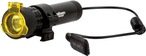 Tactical Flashlightwith Yellow Filterand Remote Switch