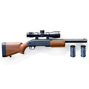 Tactical Shotgun Illustration PNG Ded PNG