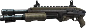 Tactical Shotgun Isolated