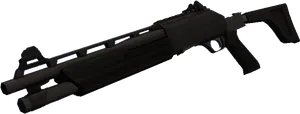 Tactical Shotgun Isolated PNG image