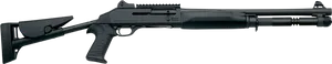 Tactical Shotgun Side View PNG