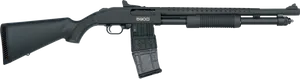 Tactical Shotgun Side View PNG image