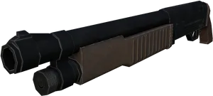 Tactical Shotgun3 D Model PNG image