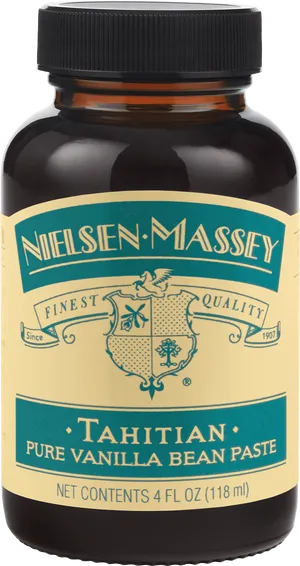 Tahitian Vanilla Bean Paste Bottle PNG image