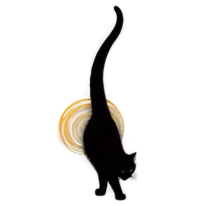 Tail Up Cat Silhouette PNG Rkg48 PNG