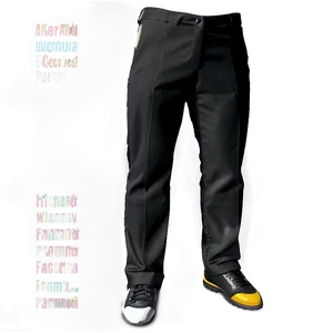 Tailored Black Pants PNG 47