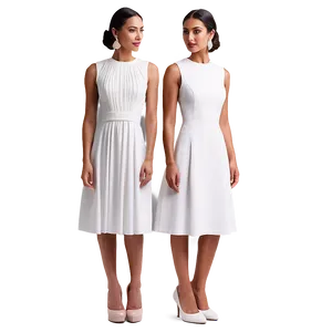 Tailored White Dress Perfection PNG 06212024