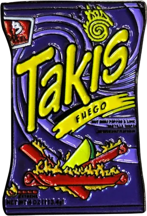 Takis Fuego Snack Package PNG image