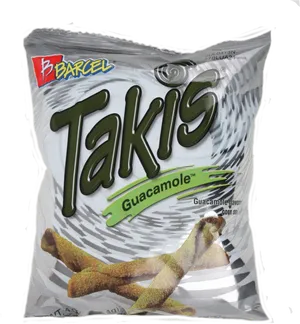Takis Guacamole Flavored Snack Package PNG image