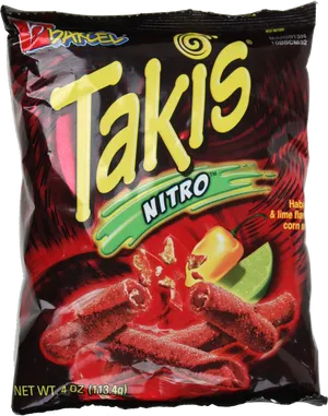 Takis Nitro Habanero Lime Flavored Snacks PNG image