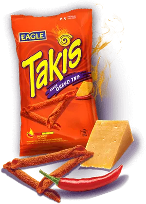 Takis Queso T N T Snack Package PNG image