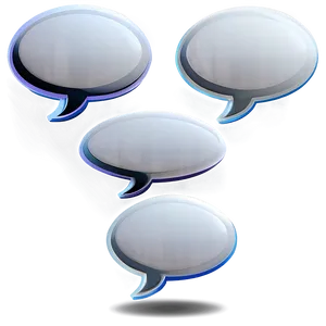 Talk Bubble With Shadow PNG Arv PNG