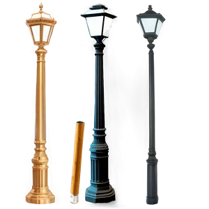 Tall City Light Post Png 06282024 PNG image