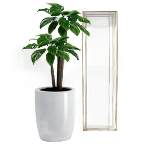 Tall Plant Corner Decor PNG 65