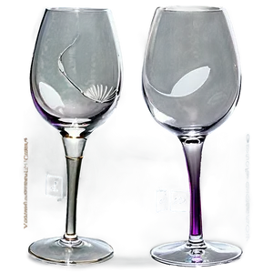 Tall Stem Wine Glasses Elegance PNG Lbq