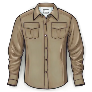 Tan Blank Shirt PNG Djo