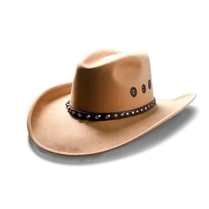 Tan Cowgirl Hat PNG 06132024