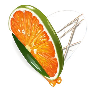 Tangerine Garnish PNG Gxc