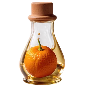 Tangerine Oil Bottle PNG 06122024 PNG
