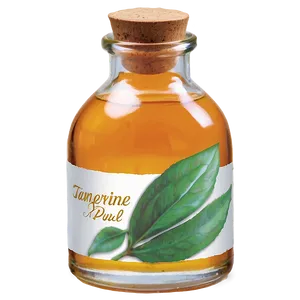 Tangerine Oil Bottle PNG Skd PNG