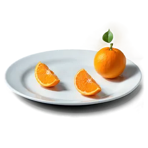 Tangerine On Plate PNG Kek14 PNG