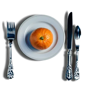 Tangerine On Plate PNG Suv