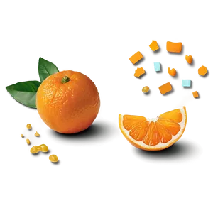 Tangerine Pieces PNG 82