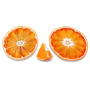 Tangerine Slices Background PNG Hrl79 PNG