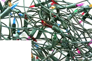 Tangled Christmas Lights PNG image