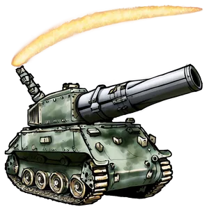 Tank Firing Cannon PNG Bxc