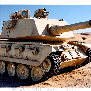 Tank In Desert Terrain Png 20 PNG image