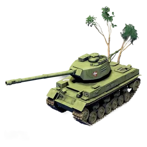 Tank In Forest Ambush Png Pss94 PNG image