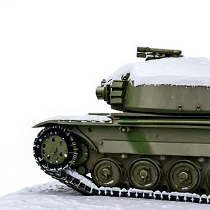 Tank In Snowy Landscape Png 05232024 PNG image