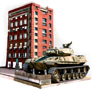 Tank In Urban Combat Png 50 PNG image