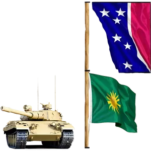 Tank With Flag Emblem PNG 05232024