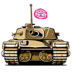Tank With Flag Emblem PNG 72